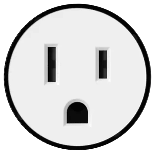 Bocci 22 System flush round outlet with drywall mounting plate in White (22.3.7S)