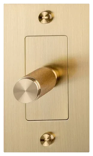 Buster + Punch 1G LED rotary dimmer in Brass (NDK-054356)