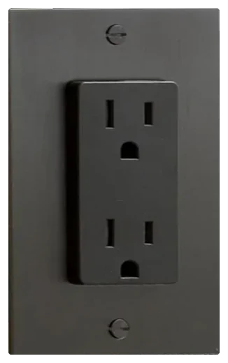 Forbes & Lomax duplex outlet plate in Antique Bronze