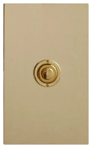 Forbes & Lomax momentary push button in Unlacquered Brass