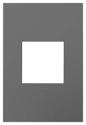 Legrand adorne screwless wall plate in Magnesium (AWP1G2MG6)