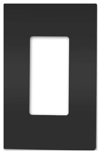 Legrand radiant screwless wall plate in Black (RWP26BKCC6)