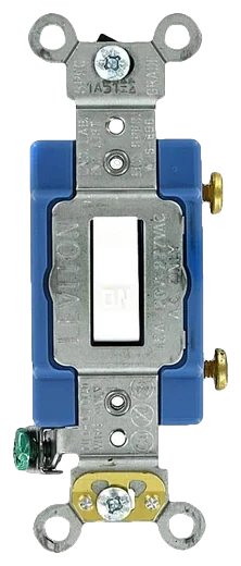 Leviton quiet toggle switch in White (1201-2W)