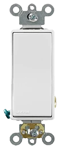 Leviton Decora Plus rocker switch in White (5621-2W)