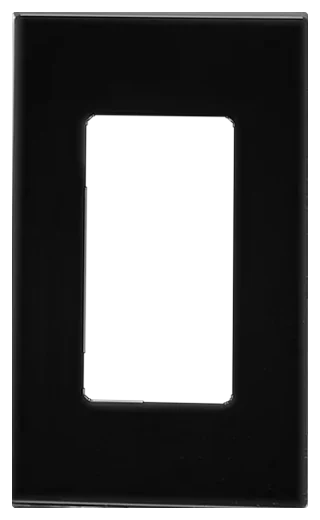 Leviton Decora Plus screwless wallplate in Black (80301-SE)