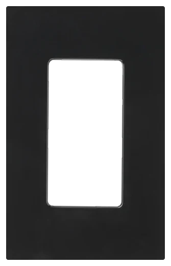 Lutron Claro screwless wallplate in Black (CW-1-BL)