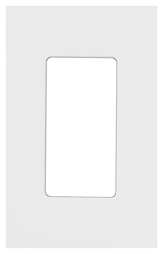 Lutron Claro screwless wallplate in Gloss White (CW-1-WH)