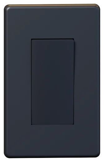Lutron Claro Satin Colors on/off paddle switch in Satin Midnight (SC-1PS-MN)
