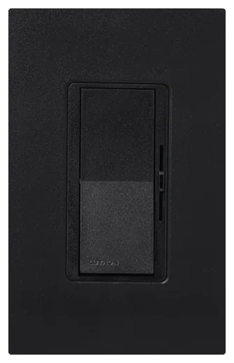 Lutron Diva LED+ paddle dimmer with slider in Satin Midnight (DVSCCL-153P-MN)