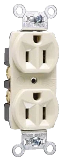 Pass & Seymour Heavy-duty spec-grade duplex receptacle in Ivory (PS5262I)