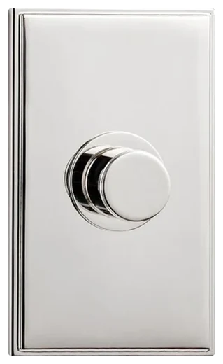 Rejuvenation Classic dimmer with knob and solid brass plate in Polished Nickel (1912905)